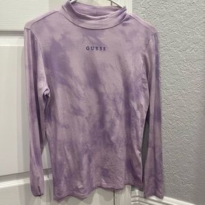 Purple marble GUESS long sleeve